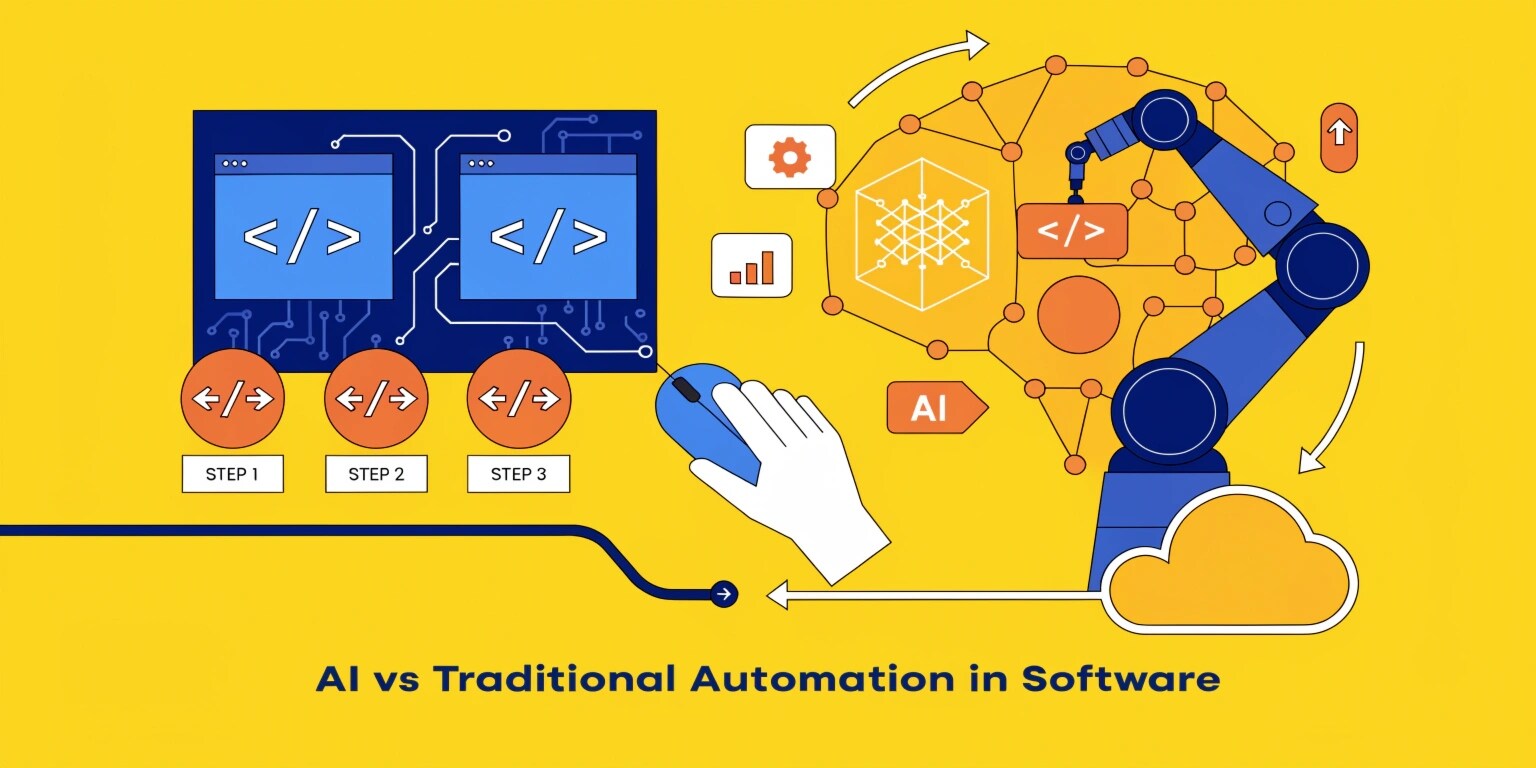 AI vs Traditional Automation Key Differences in Modern Software